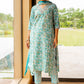 Floral Printed Sequinned Kurta with Trousers & Dupatta