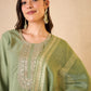 Women Viscose Rayon Kurta Pant Dupatta Set
