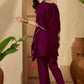 Women Ethnic Motifs Embroidered Regular Kurta with Trousers - Amy's Cart