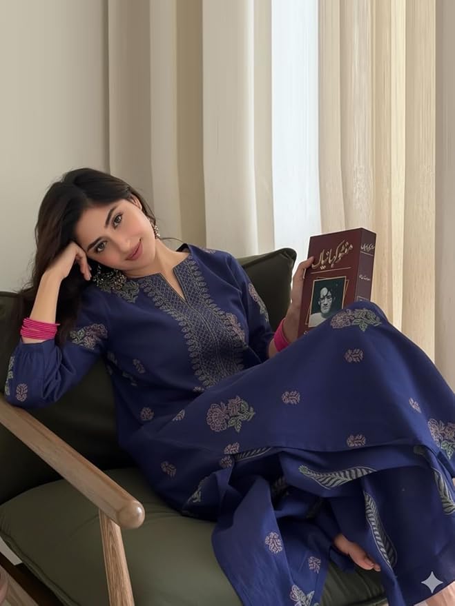 Comfy Kurta with Palazzo - Blue