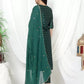 Women Green Silk Blend Kurta Pant Dupatta Set