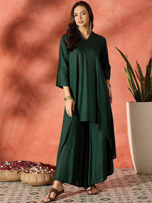 Women A-Line Kurta With Palazzo