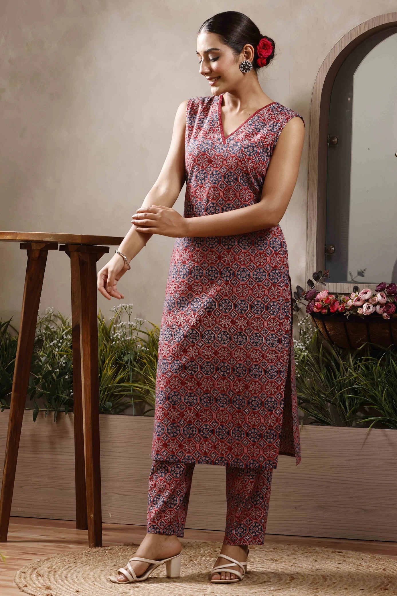 Women Pure Cotton Kurta Pant Set