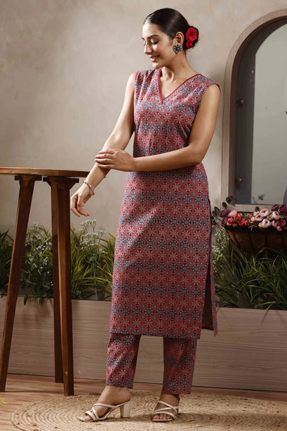 Women Pure Cotton Kurta Pant Set