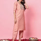 Women Silk Blend Kurta Pant Dupatta Set