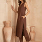Women Chanderi Kurta Pant Set