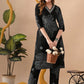 Women Floral Printed Regular Beads and Stones Pure Cotton Kurta with Trousers - Amy's Cart