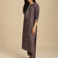 Floral Embroidered Regular Gotta Patti Kurta With Trousers & Dupatta