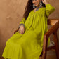 V-Neck Empire A-Line Kurta With Palazzos
