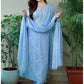 Women Blue Pure Cotton Kurta Pant Dupatta Set