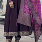 Women Floral Embroidered Pleated Sequinned Kurta with Trousers & With Dupatta