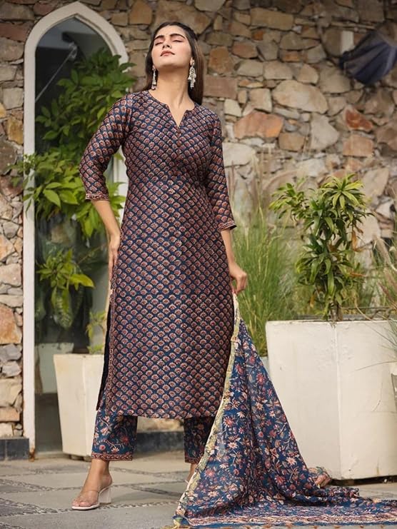 Floral Print Kurta Set for Women