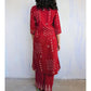 Red Cotton Kurta Palazzo Set
