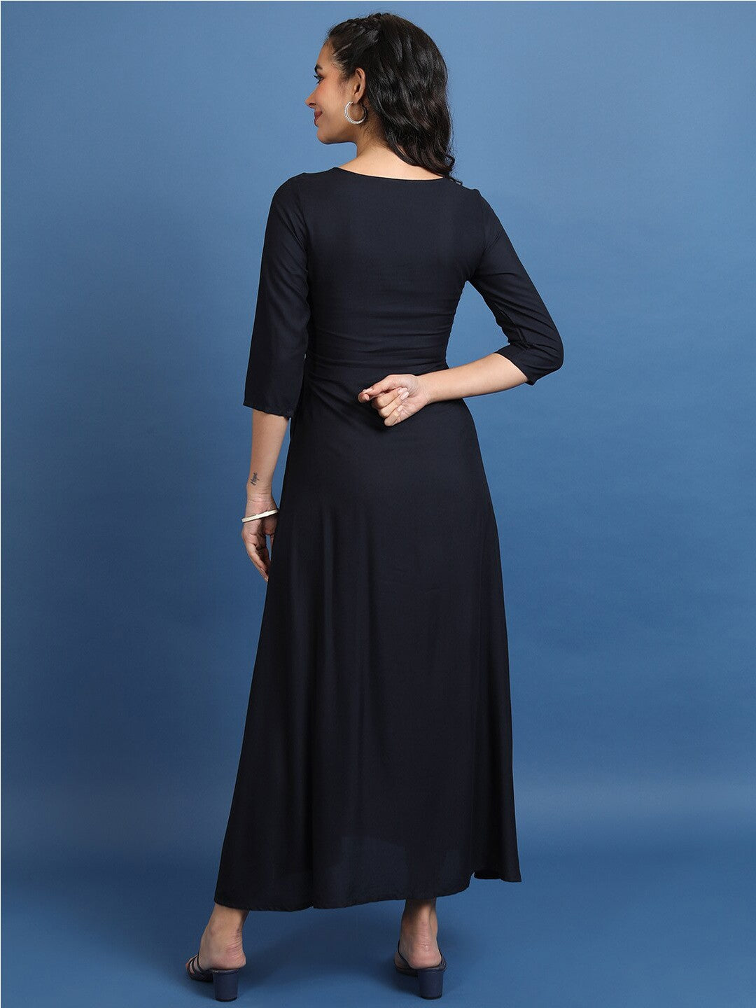 Ethnic Motifs Embroidered A-Line Ethnic Dress