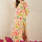 Floral Printed Round Neck Kurta With Trouser - Amy's Cart