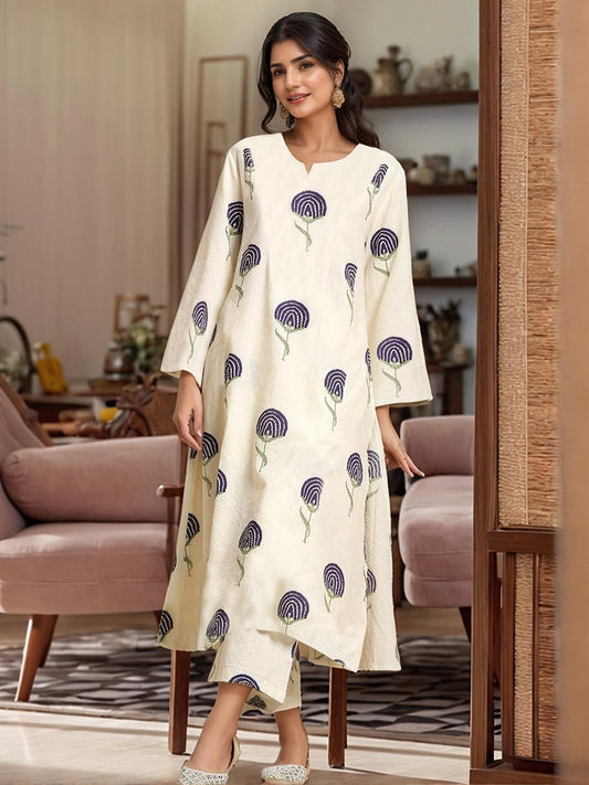 Women Viscose Rayon Kurta & Trousers