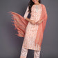 Women Chanderi Kurta Pant Dupatta Set