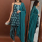 Women Cotton Blend Ethnic Top Dhoti Pant Dupatta Set