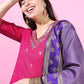 Women Cotton Blend Kurta Palazzo Set