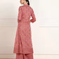 Women Cotton Blend Kurta Palazzo Set