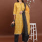 Women Cotton Blend Kurta Pant Dupatta Set