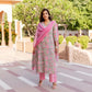 Women Cotton Blend Kurta Pant Dupatta Set