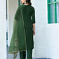 Women Cotton Blend Kurta Pant Dupatta Set