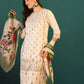 Women Cotton Blend Kurta Pant Dupatta Set