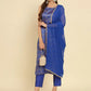 Women Cotton Silk Kurta Pant Dupatta Set