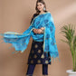 Women Cotton Silk Kurta Pant Dupatta Set