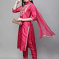 Women Cotton Silk Kurta Pant Dupatta Set