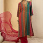 Women Ethnic Motifs Embroidered Thread Work Kurta with Palazzos & With Dupatta