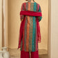Women Ethnic Motifs Embroidered Thread Work Kurta with Palazzos & With Dupatta