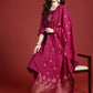 Women Ethnic Motifs Embroidered Thread Work Kurta with Trousers & With Dupatta