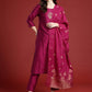 Women Ethnic Motifs Embroidered Thread Work Kurta with Trousers & With Dupatta