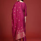 Women Ethnic Motifs Embroidered Thread Work Kurta with Trousers & With Dupatta