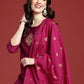 Women Ethnic Motifs Embroidered Thread Work Kurta with Trousers & With Dupatta