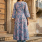 Women Floral Printed Empire Pure Cotton Kurta with Trousers & With Dupatta