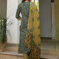 Women Floral Printed Regular Kurta with Trousers & With Dupatta
