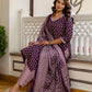 Women Geometric Printed Round Neck Regular Kurta with Trousers & Dupatta