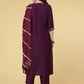 Women Kurta Pant And Dupatta Set Polyester