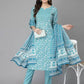 Women Kurta Pant And Dupatta Set Pure Cotton