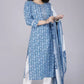 Women Kurta Pant And Dupatta Set Pure Cotton