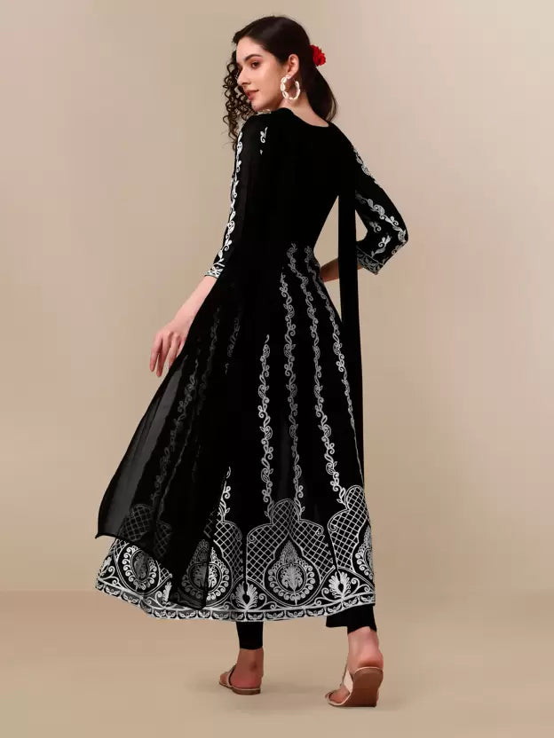 Women Kurta and Dupatta Set Georgette