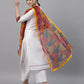 Women Kurta and Palazzo Set Cotton Blend Silk Blend