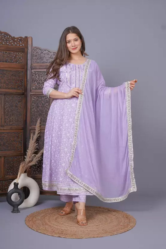 Women Kurta and Palazzo Set Viscose Rayon