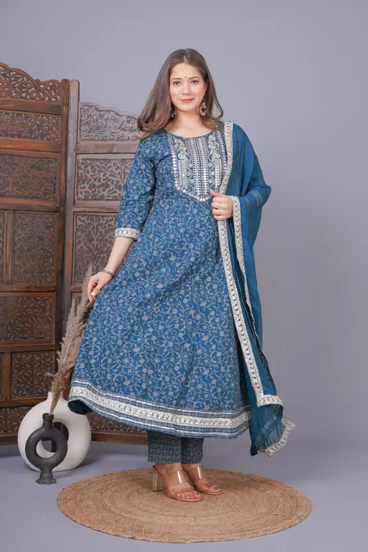 Women Kurta and Palazzo Set Viscose Rayon