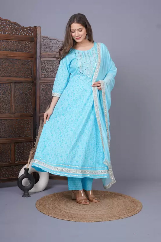 Women Kurta and Palazzo Set Viscose Rayon