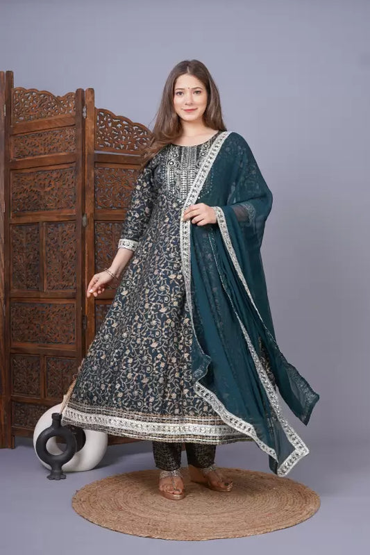 Women Kurta and Palazzo Set Viscose Rayon