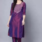 Women Purple Kurta and Pant Set